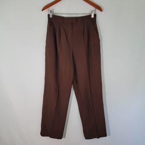 VTG ST. JOHN SPORT Dark Academia Pull-On Pants Size 4 High-Rise Straight Leg Y2K